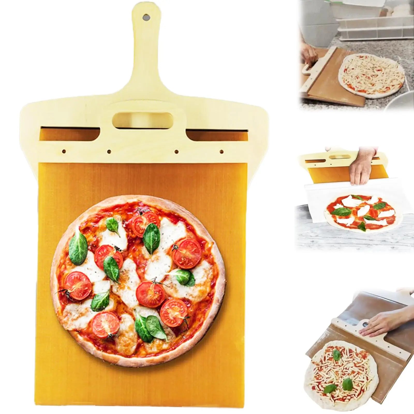Sliding Pizza Paddle – Smooth Oven Transfer, No Sticking